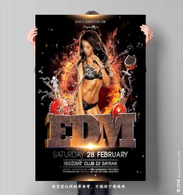 EDM明星音乐活动海报