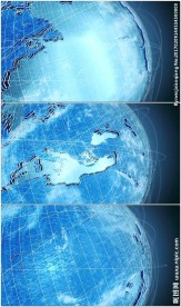 蓝色科技地球旋转