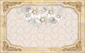 欧式花纹背景墙