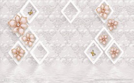 3D立体现代背景墙