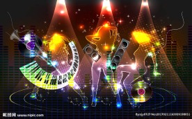 炫彩灯光酒吧背景墙