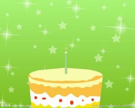 蜡烛生日快乐贺卡Flash源文