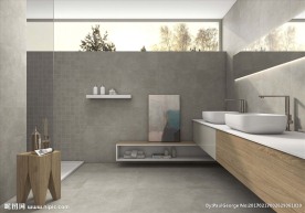 瓷砖空间  室内  洗手间