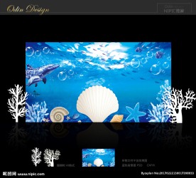海洋婚礼背景