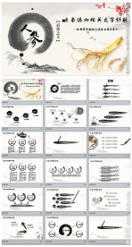 中国风本草纲目人参ppt