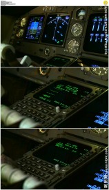 在波音747驾驶舱中调整仪表的