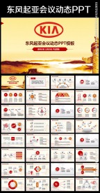 动态大气东风悦达起亚PPT模板