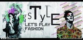 个性潮流潮男装饰画背景墙