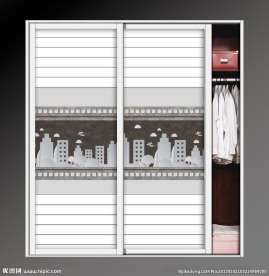 3D时尚平开移门