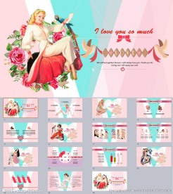 欧式复古小清新PPT模板