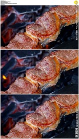 美味的烤肉视频素材