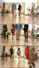 商场购物中心行人实拍视频素材