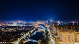 泗阳城市森林公园夜景延时摄影