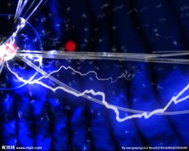 闪电线条运动科技背景