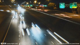 城市夜景 车水马龙