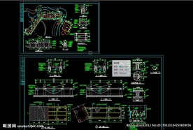 木栈道观景桥施工图