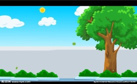 校园落叶片头动画6秒