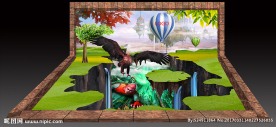 3D地画 3D立体画作品