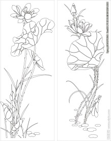 移门缕空玻璃雕刻刻绘图案