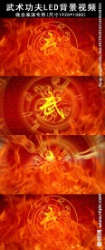 大气热血武术功夫LED视频