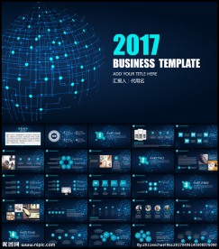 星空动态通用PPT模板