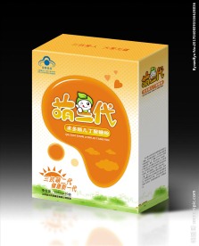 少儿保健品包装展开图