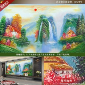 风景油画壁画