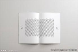 骑马钉画册内页样机