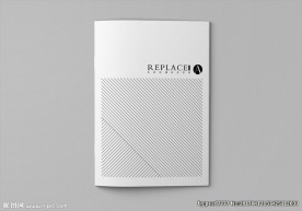 骑马钉画册封面样机