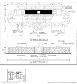 接待台装修CAD设计图
