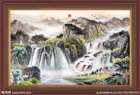 巨幅山水画