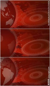 地球旋转新闻演播室背景视频