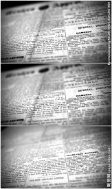 4K旧报纸特写镜头