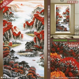 玄关招财风水画