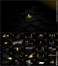 高端黑金工作总结工作计划PPT