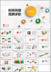 时尚个人简历竞聘求职PPT模板