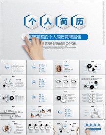 简约大气个人求职简历PPT模板