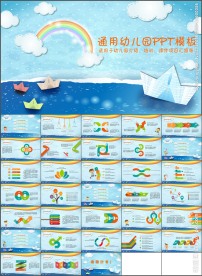 幼儿园教育培训课件PPT模板