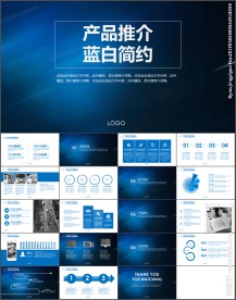 大气公司介绍产品简介PPT模板