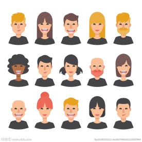 精致半身人像插画