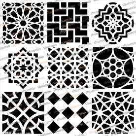黑白图案 拼花图案