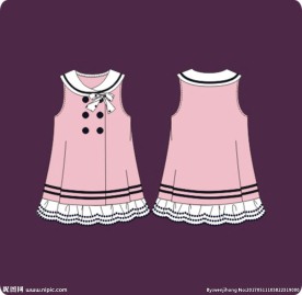 少女装夏季背心无袖连衣裙