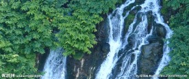 绿色大自然 瀑布