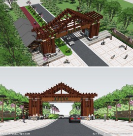 农业生态园大门