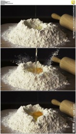 鸡蛋掉进面粉