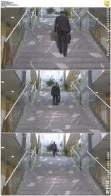 商人上楼梯背影