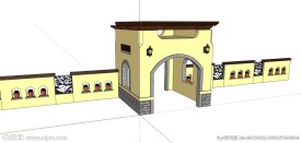 SU东南亚风格大门