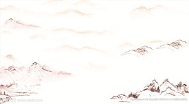 水墨山水国画