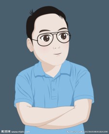 穿T恤的男人卡通萌版人物