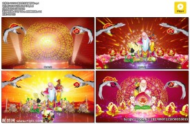 寿宴视频 福寿片头 寿字 寿宴